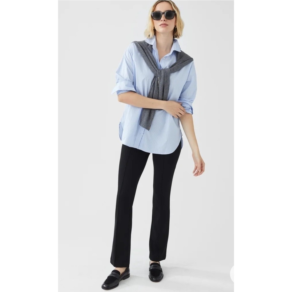 J.McLaughlin Wms Rylie Pull On Pants Bainbridge Knit Jersey Black Sz M NEW! $178 - Picture 3 of 16